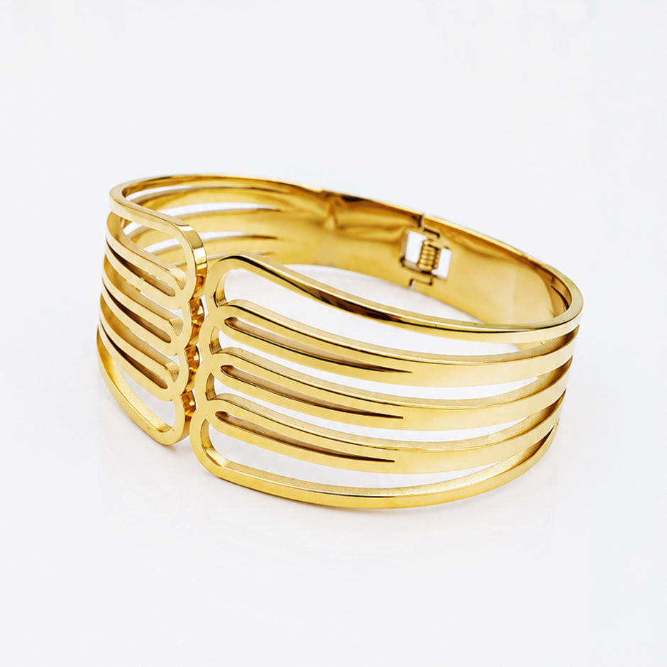 Aurelia Multi-Band Cuff Bracelet