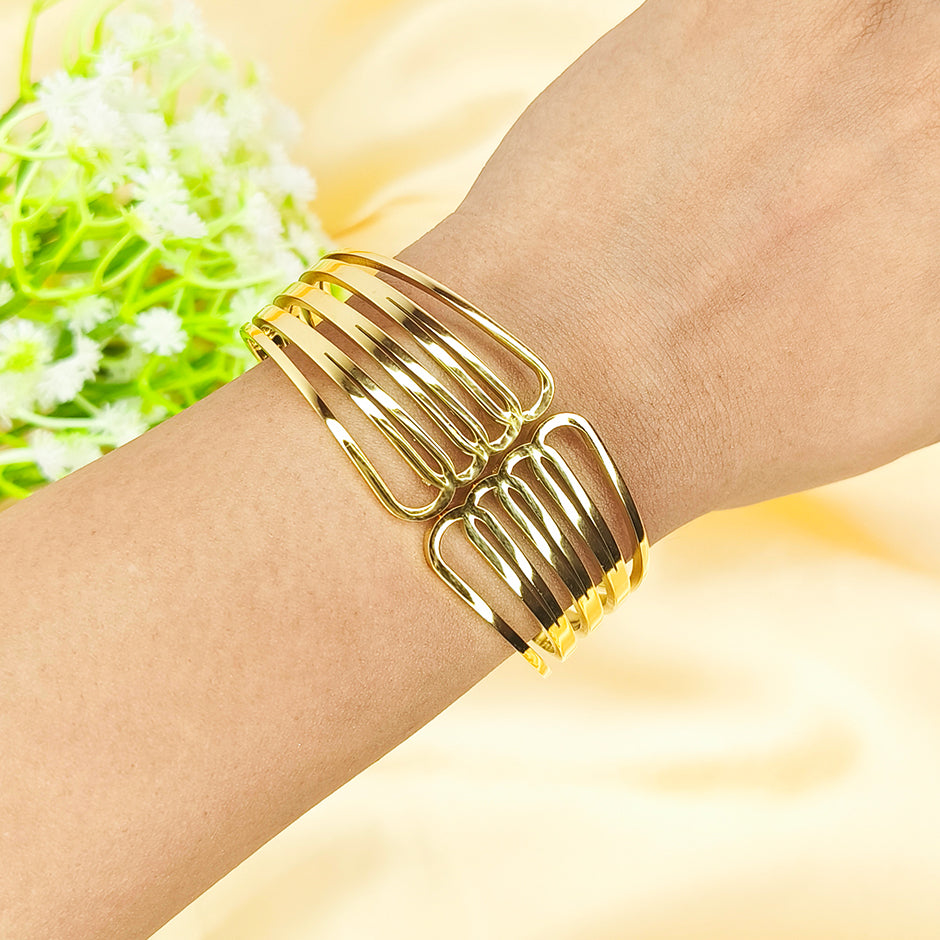 Aurelia Multi-Band Cuff Bracelet