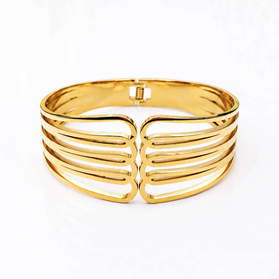 Aurelia Multi-Band Cuff Bracelet