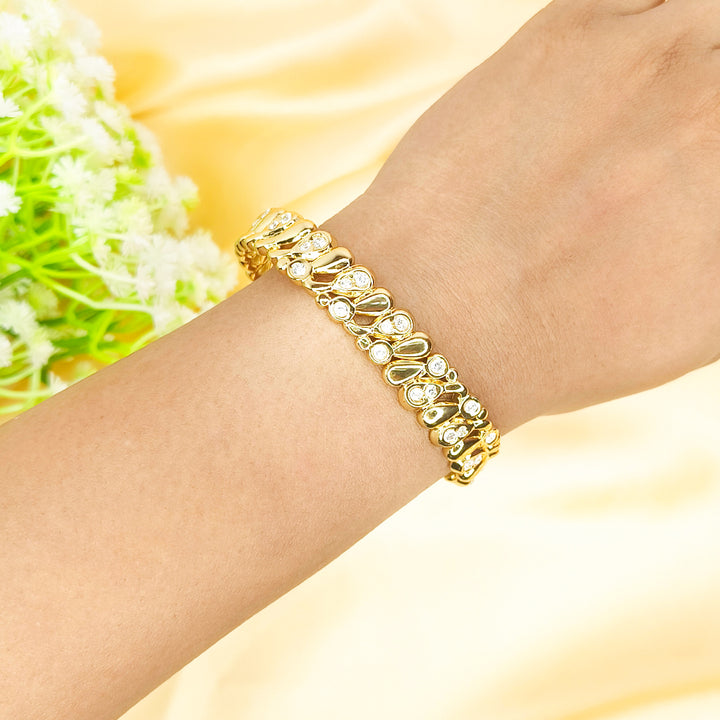 Golden Luxe Link Crystal Bracelet