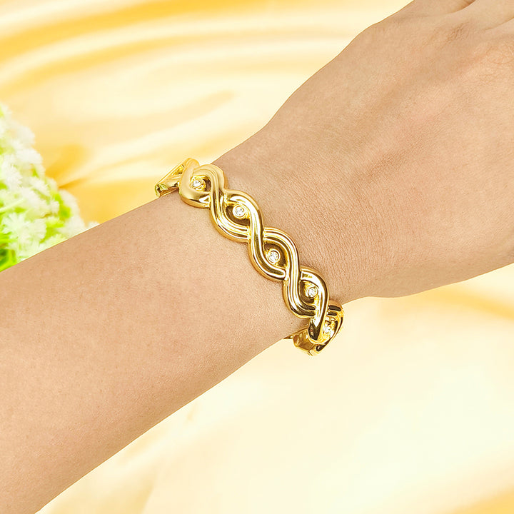 Golden Infinity Link Bracelet
