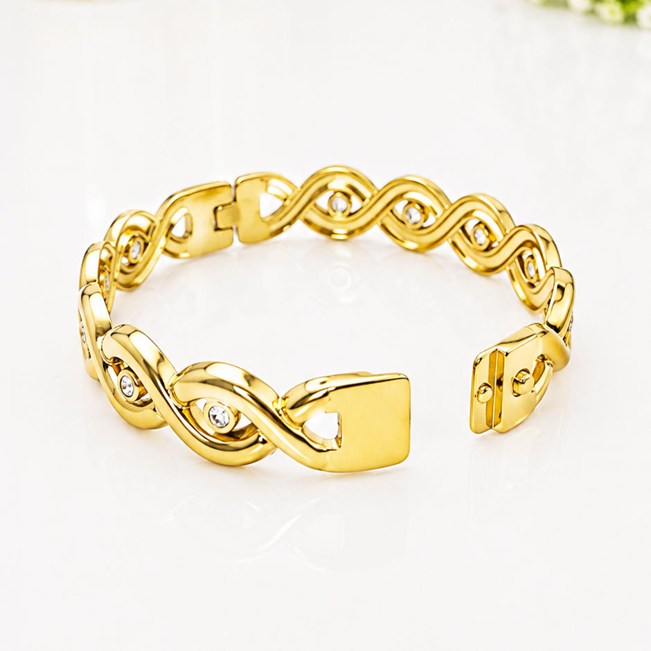 Golden Infinity Link Bracelet