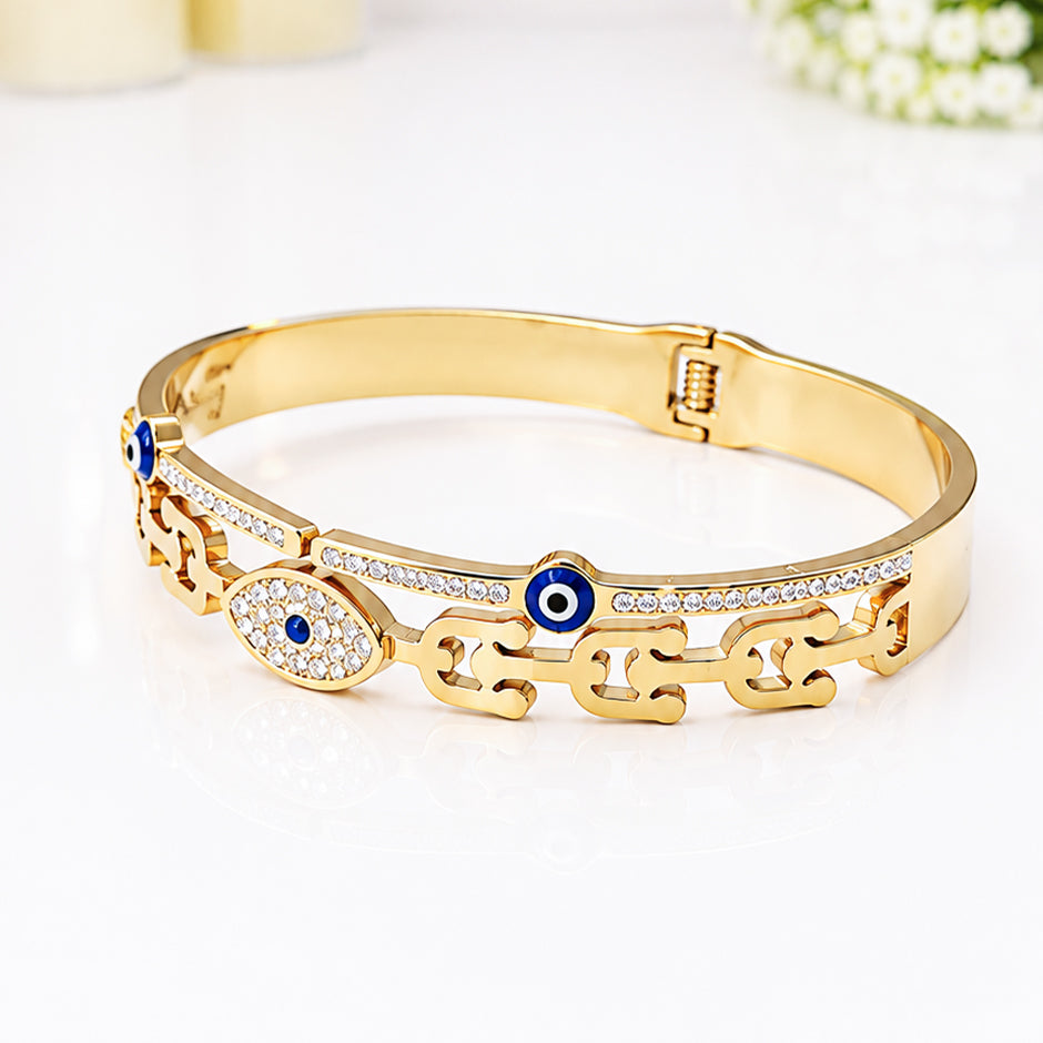 Blue Evil Eye Luxe Bracelet