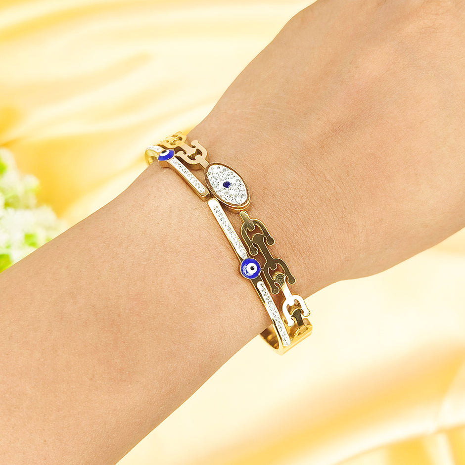 Blue Evil Eye Luxe Bracelet