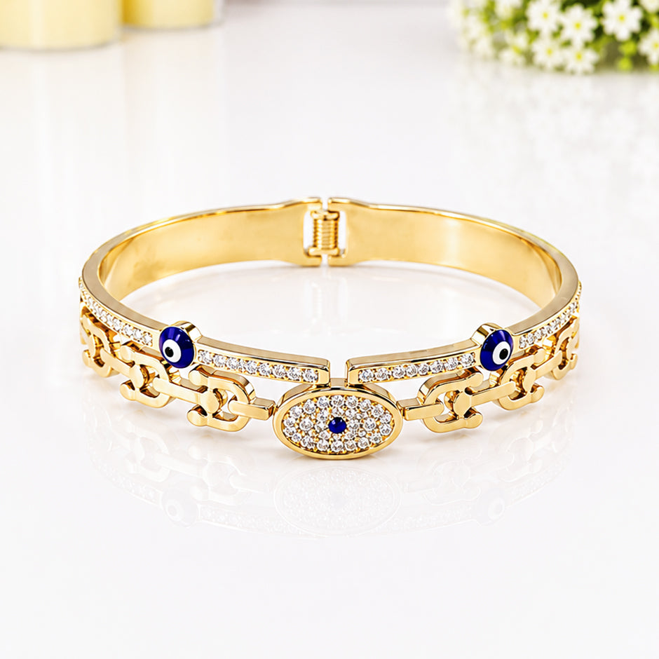 Blue Evil Eye Luxe Bracelet