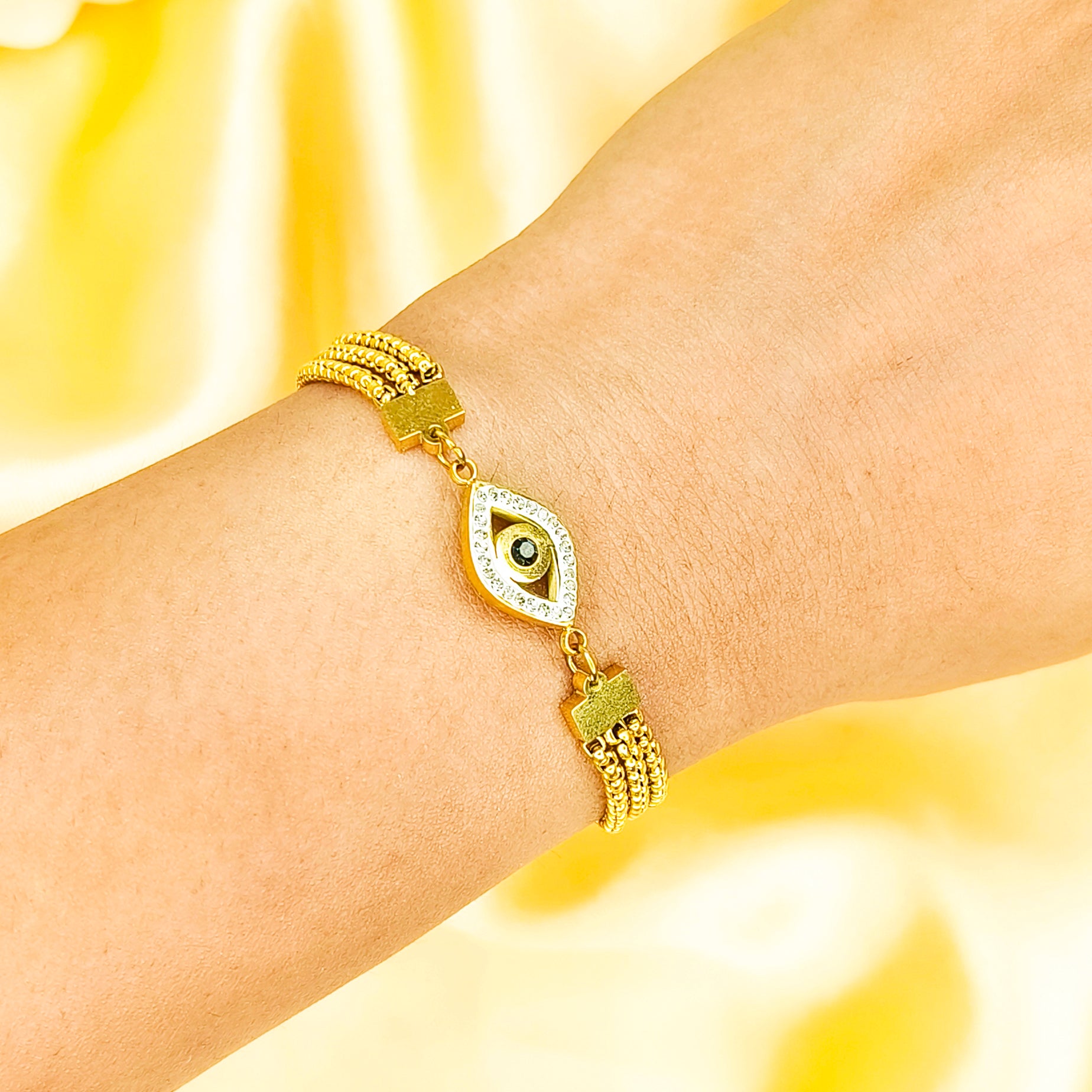 Evil Eye Luxe Chain Bracelet