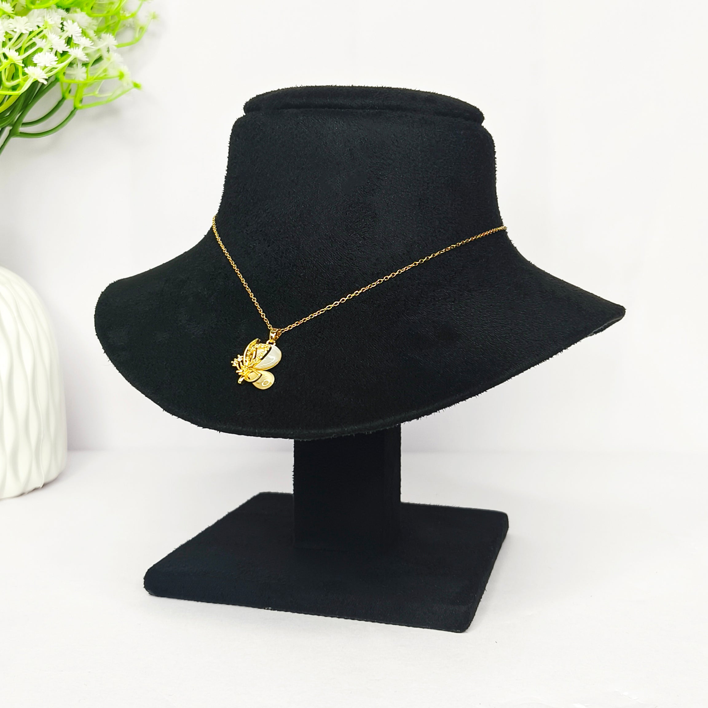 Sparkling Butterfly Pendant Necklace