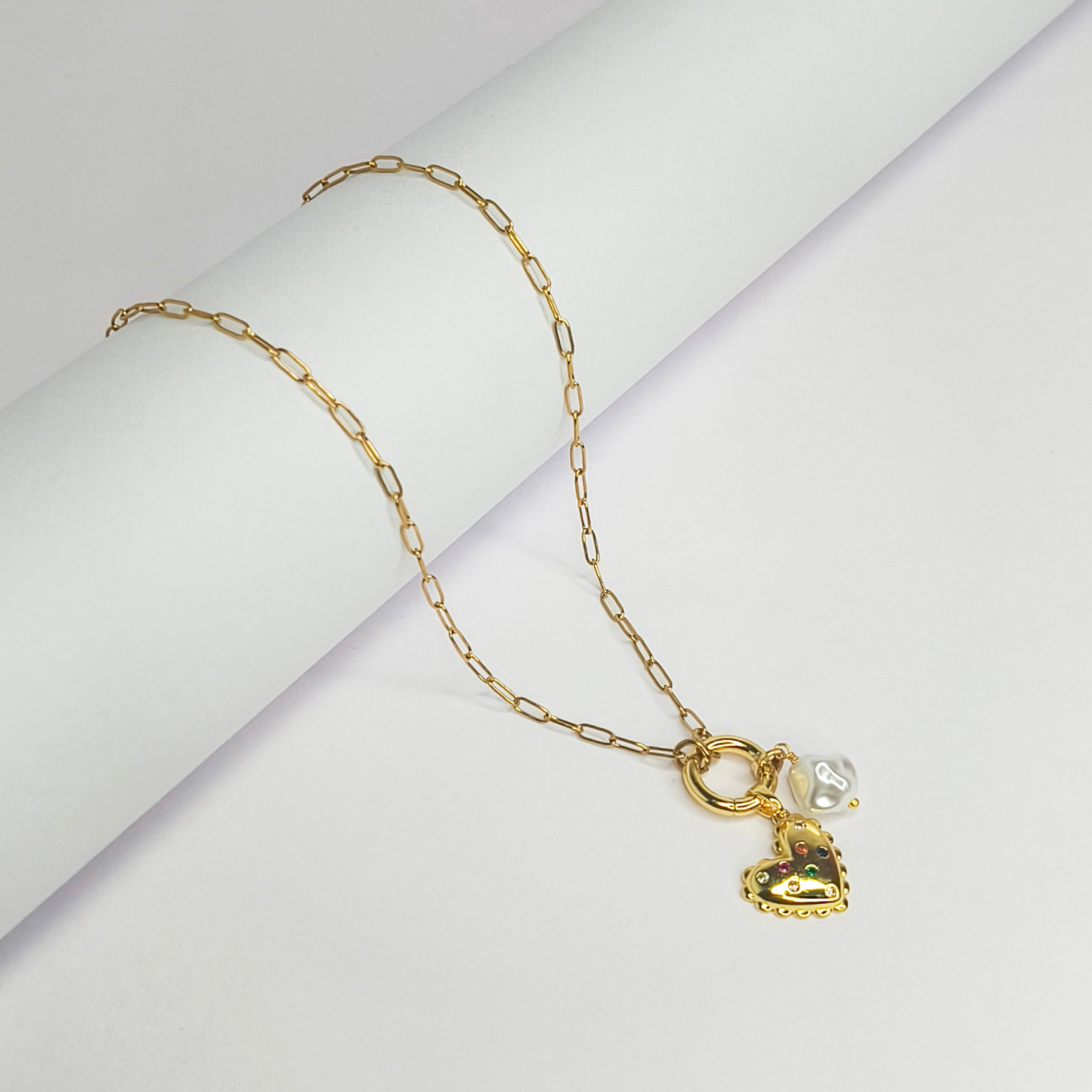 Colorful Love Charm Necklace