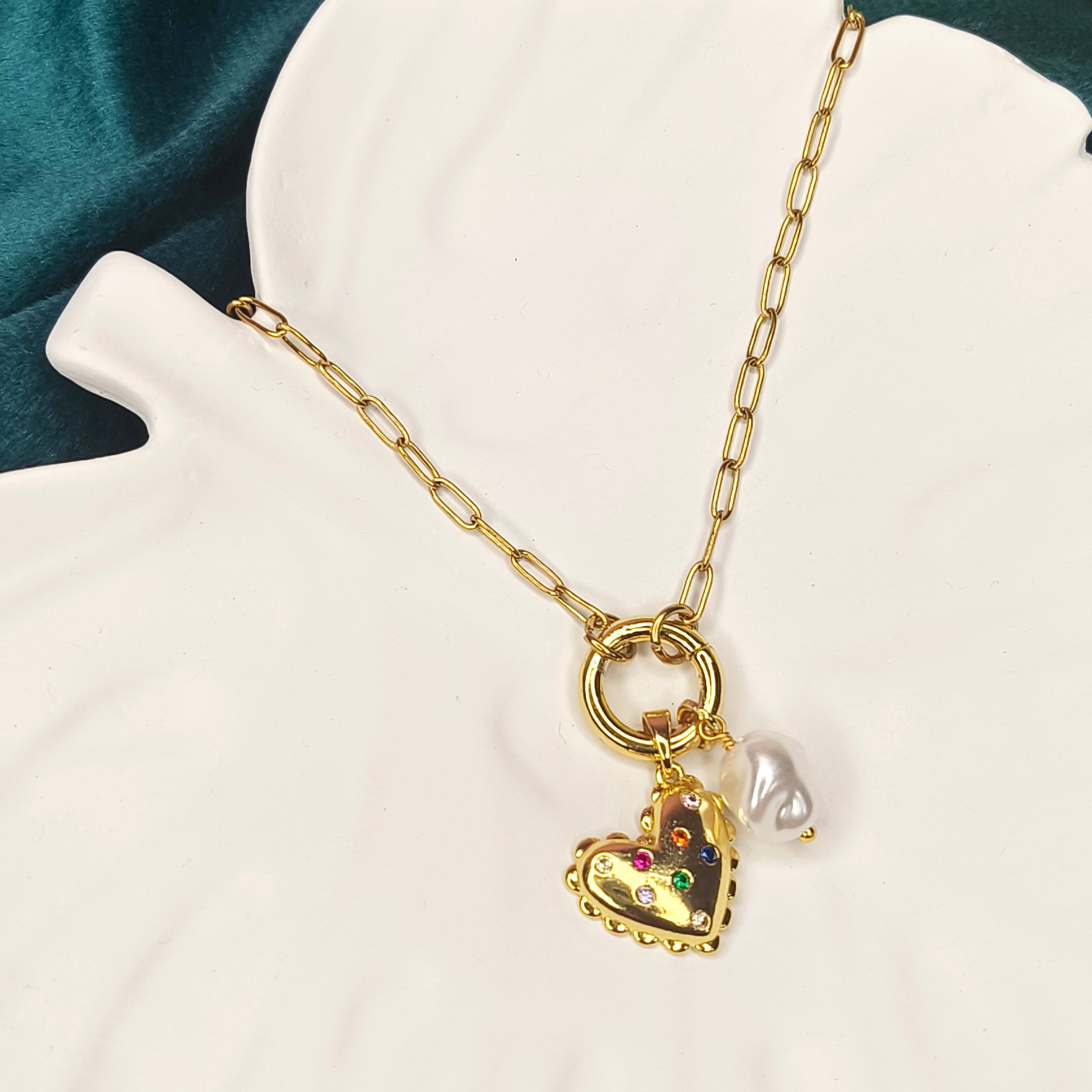 Colorful Love Charm Necklace