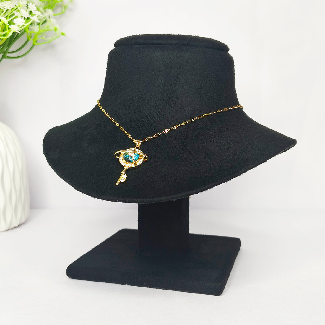 Cosmic Planet Key Necklace