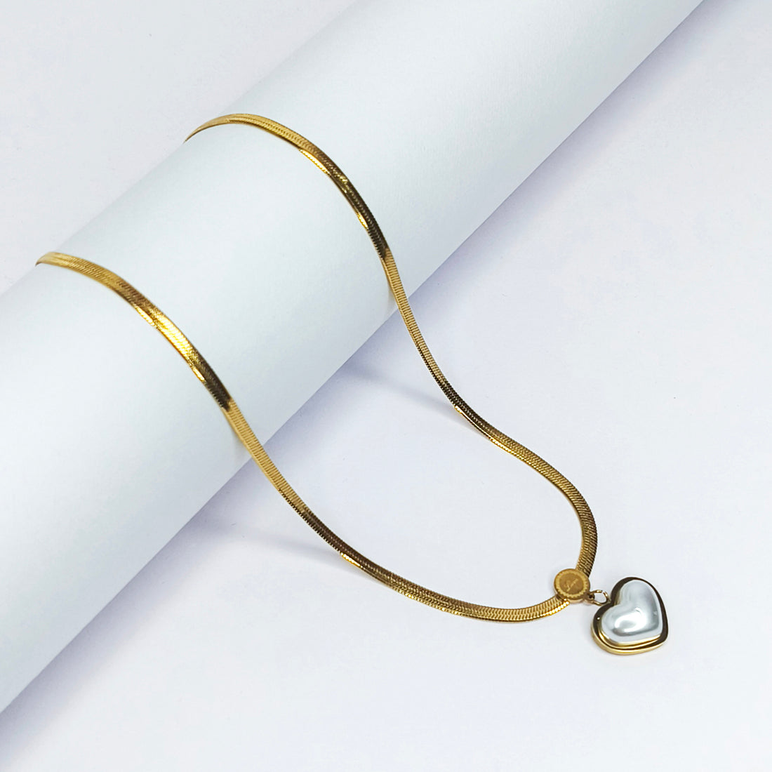 Pearl Heart Pendant Necklace