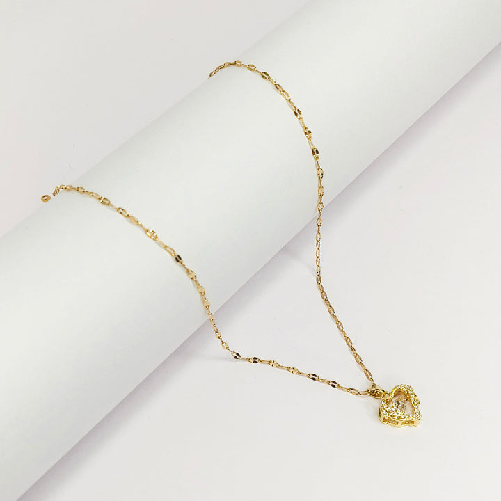 Shimmering Heart Charm Necklace