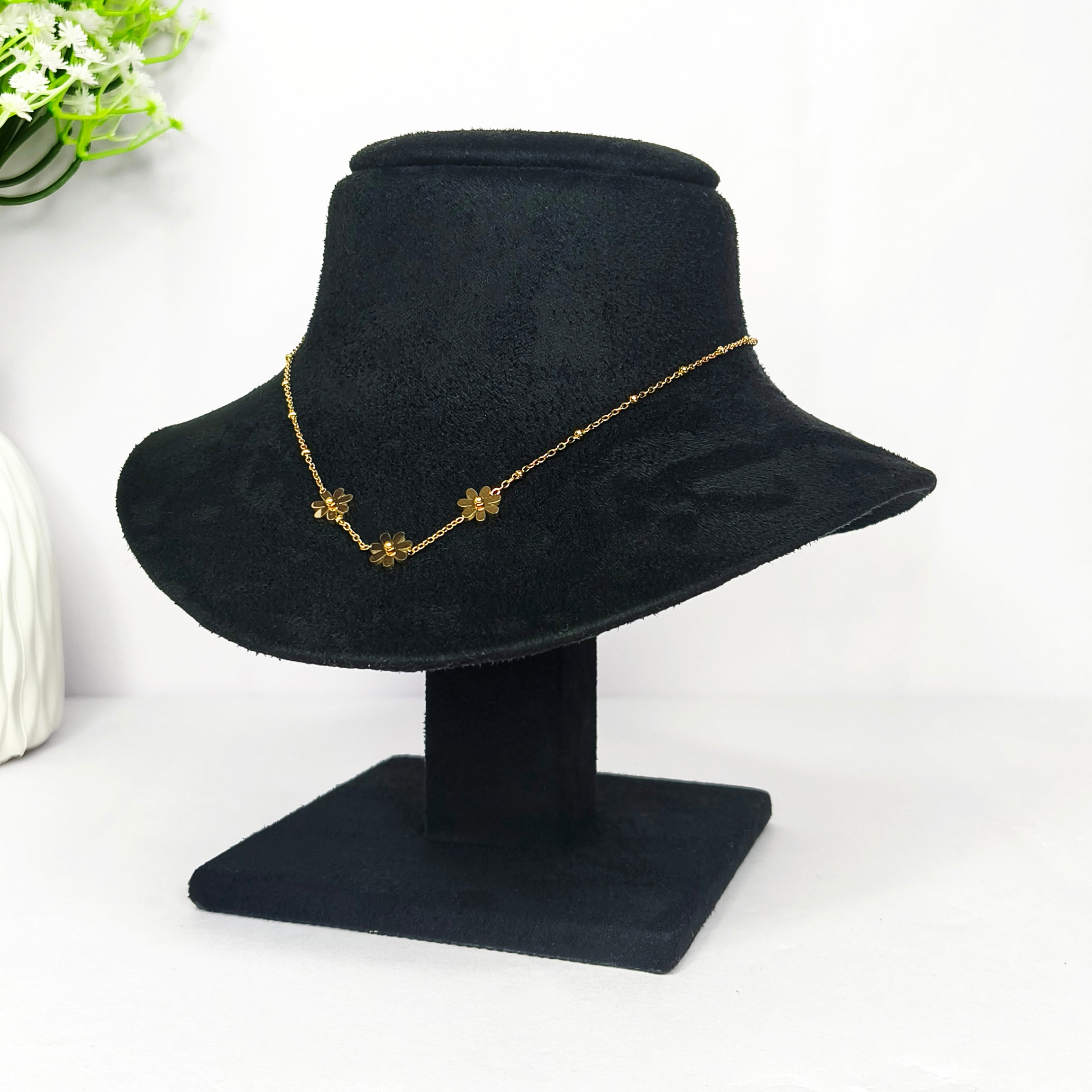 Midnight Bloom Floral Necklace