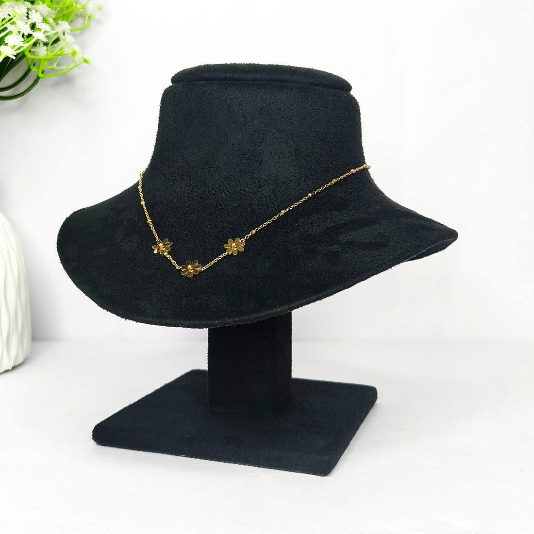 Midnight Bloom Floral Necklace