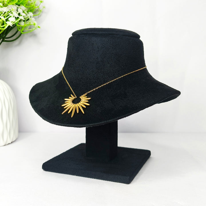 Sunray Halo Pendant Necklace