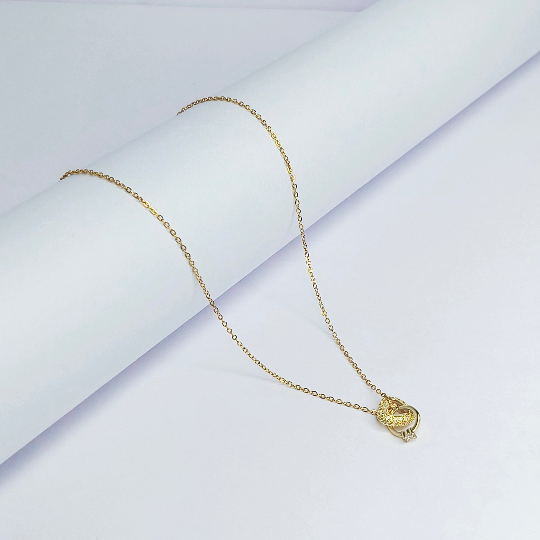 Eternal Heart Ring Necklace