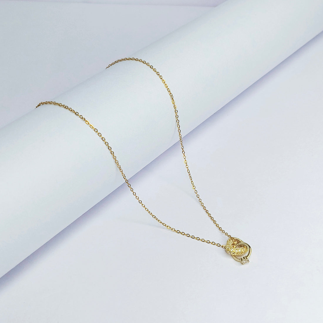 Eternal Heart Ring Necklace