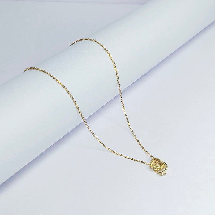 Eternal Heart Ring Necklace