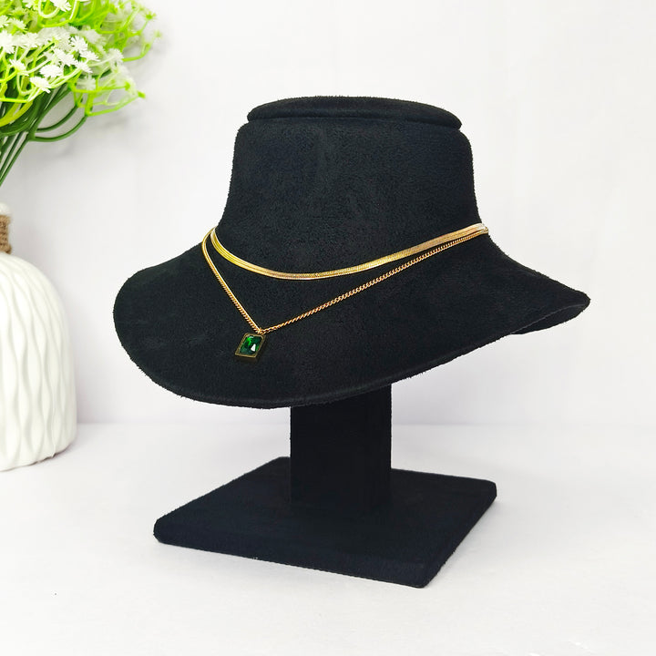Emerald Luxe Double-Layer Necklace