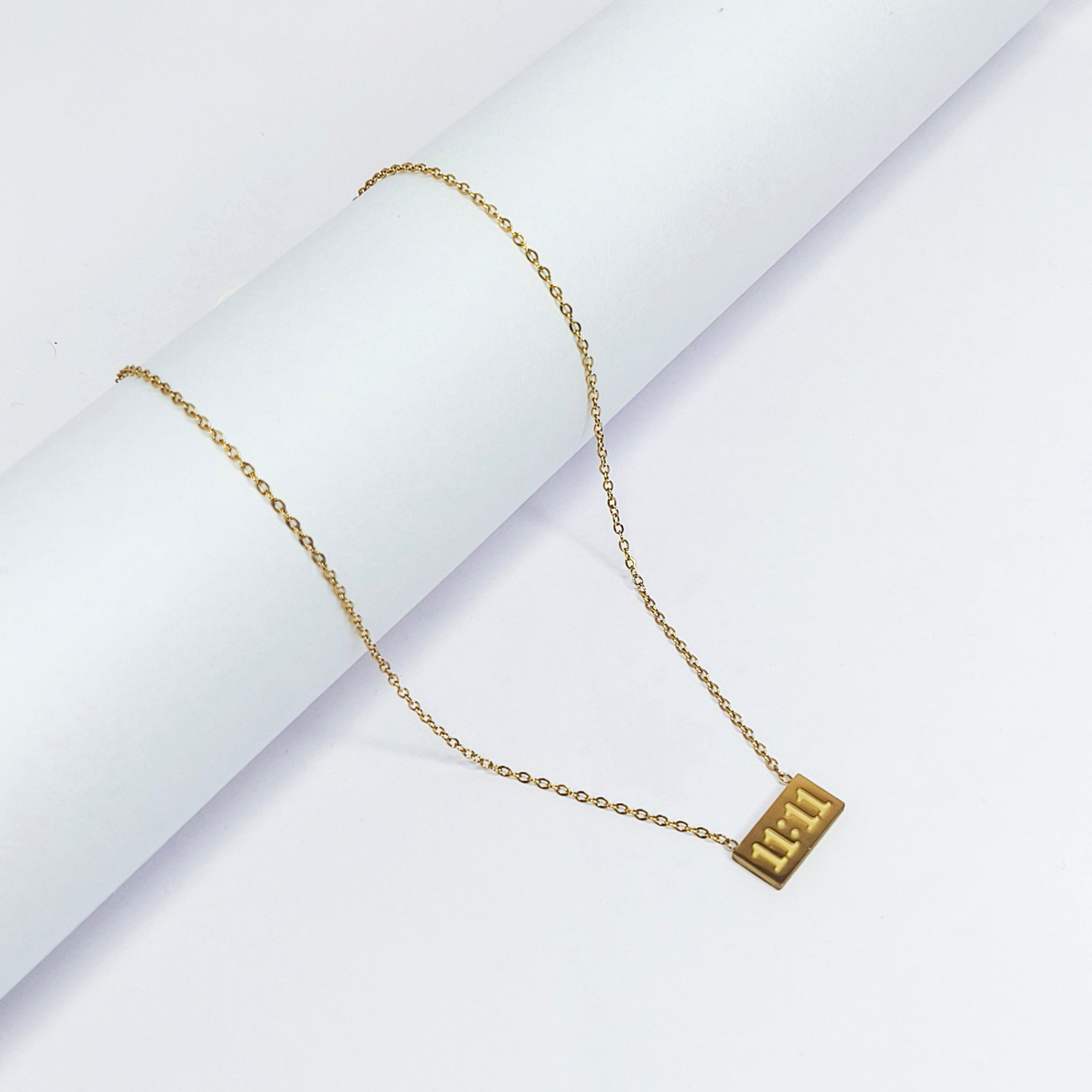 11:11 Manifestation Bar Necklace