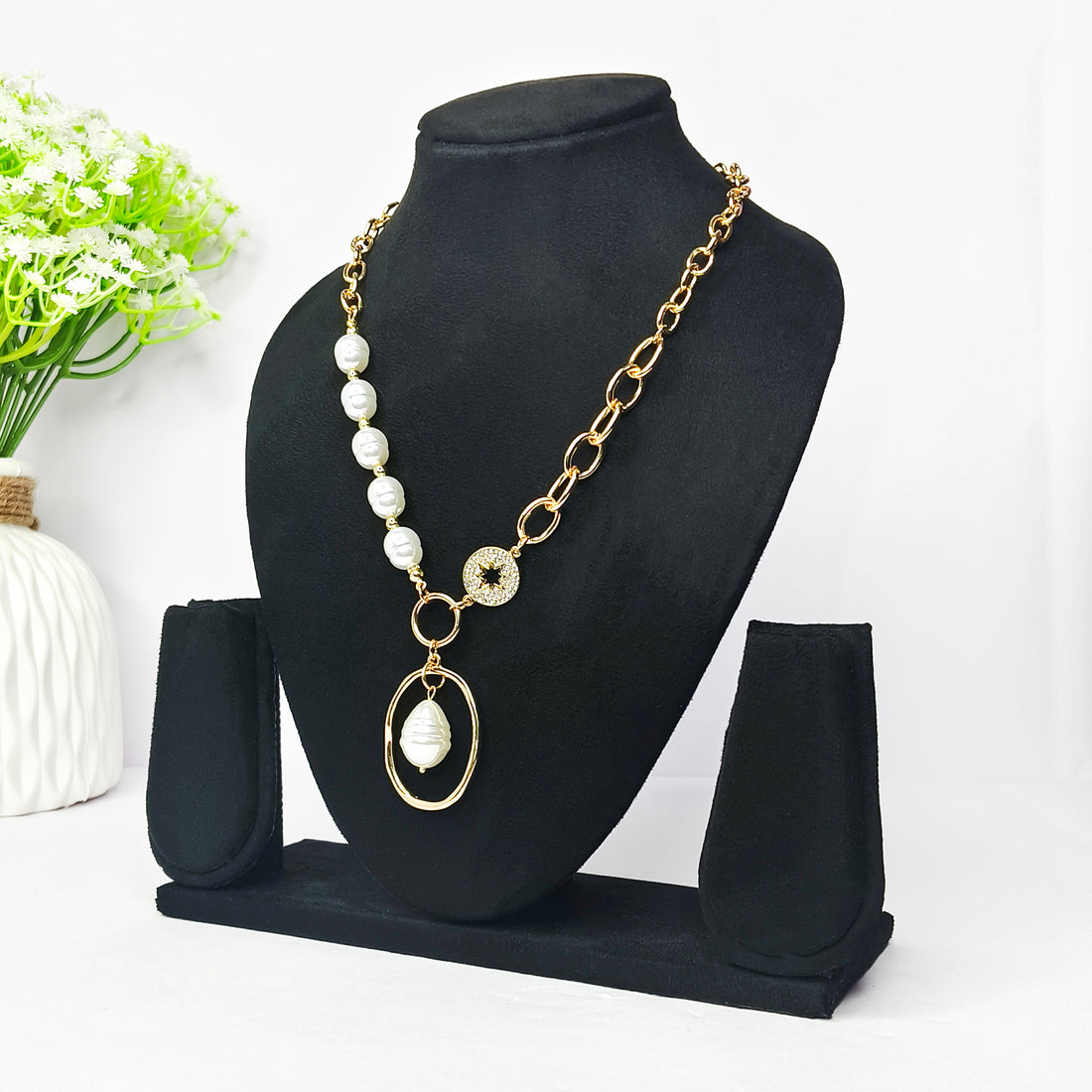 Pearl Luxe Charm Necklace