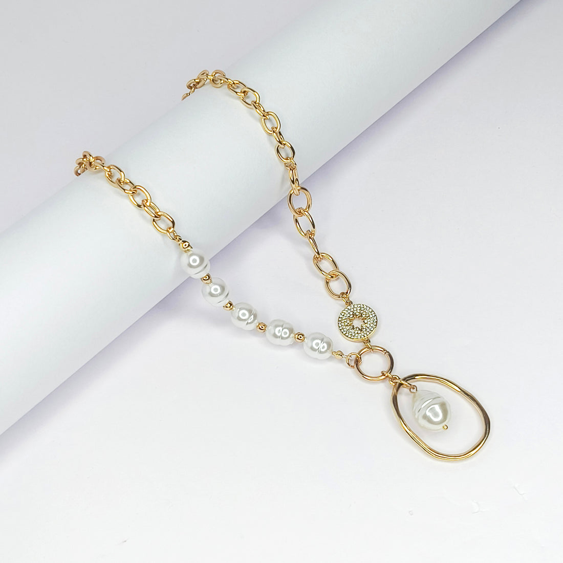 Pearl Luxe Charm Necklace