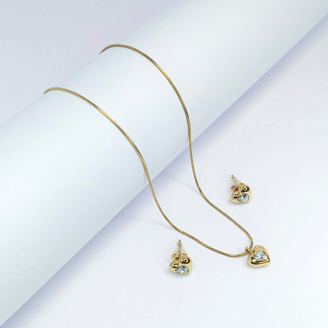 Crystal Royale Heart Necklace Set