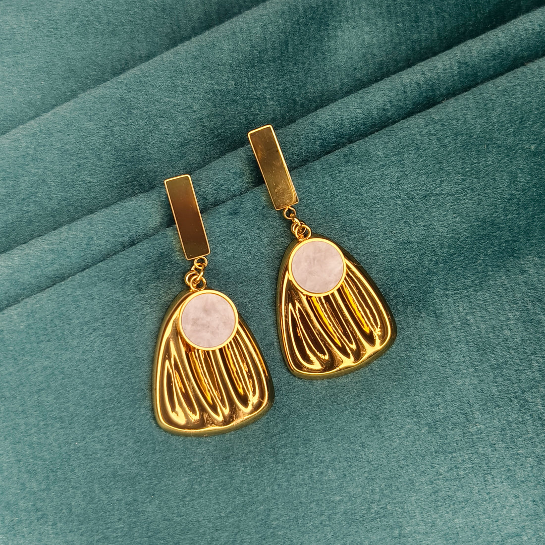 Ivory Glow Statement Earrings