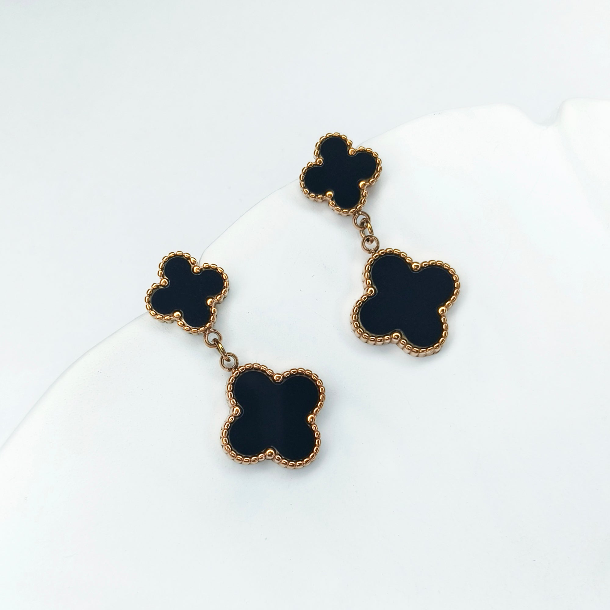 Black Clover Cascade Earrings