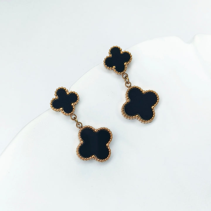 Black Clover Cascade Earrings