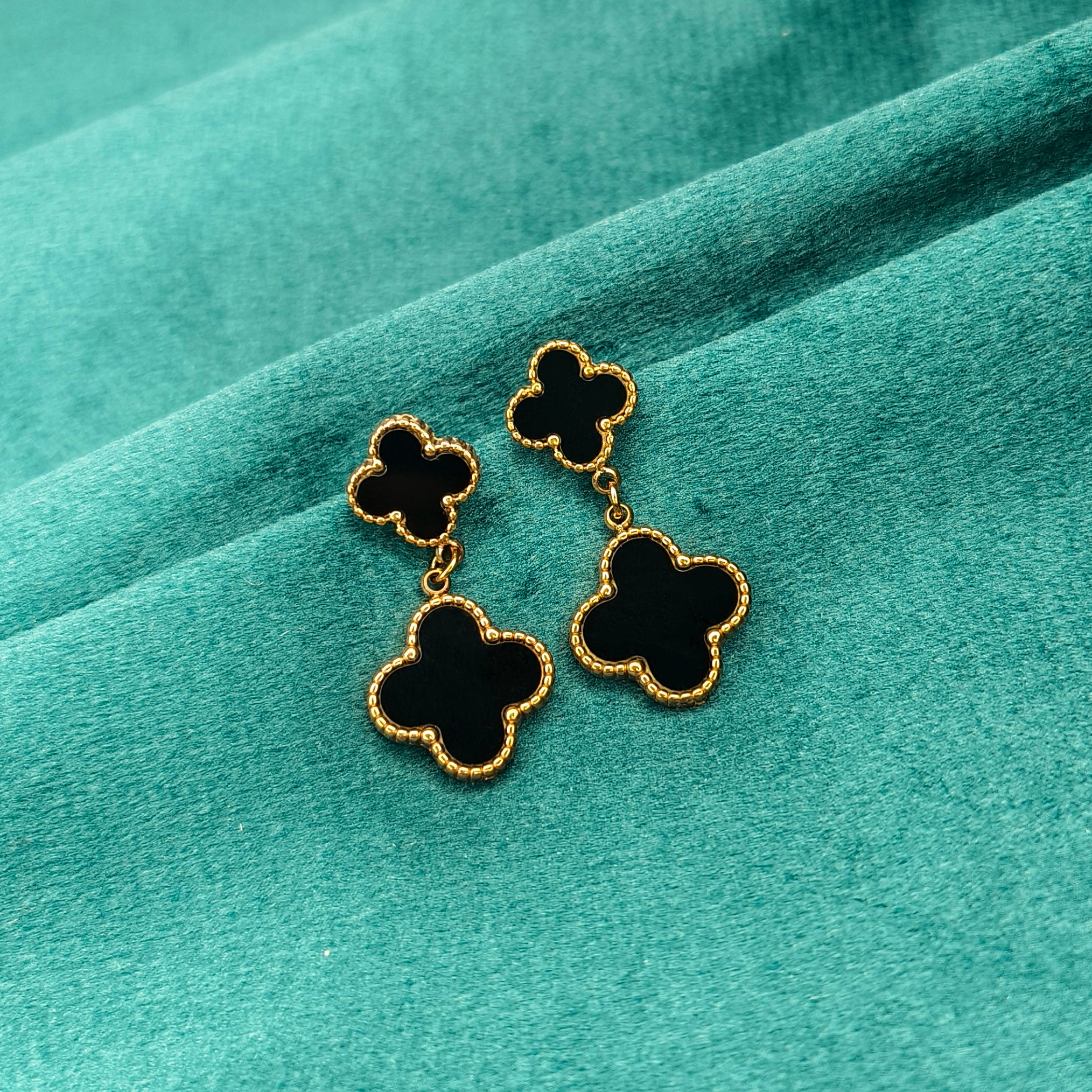 Black Clover Cascade Earrings