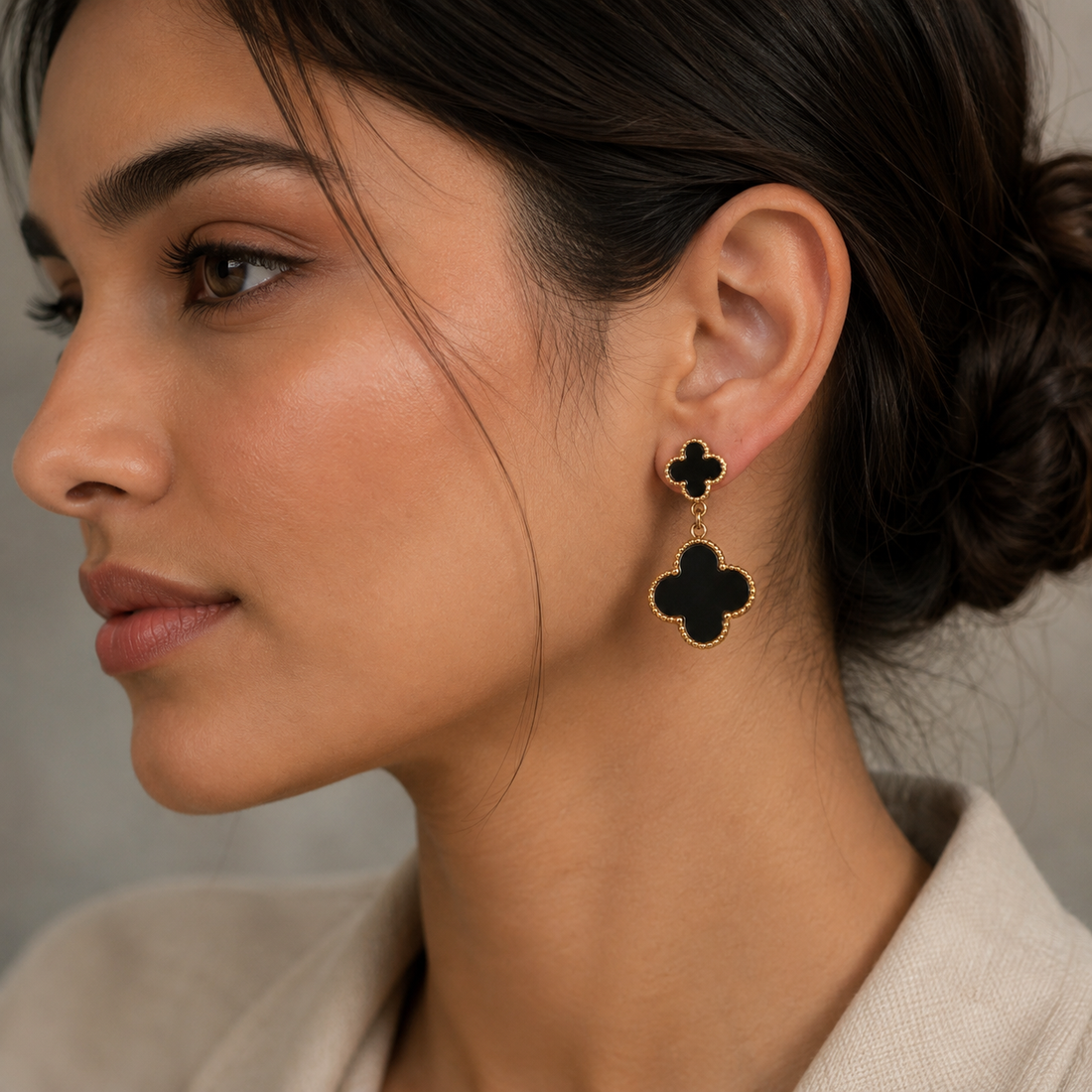 Black Clover Cascade Earrings