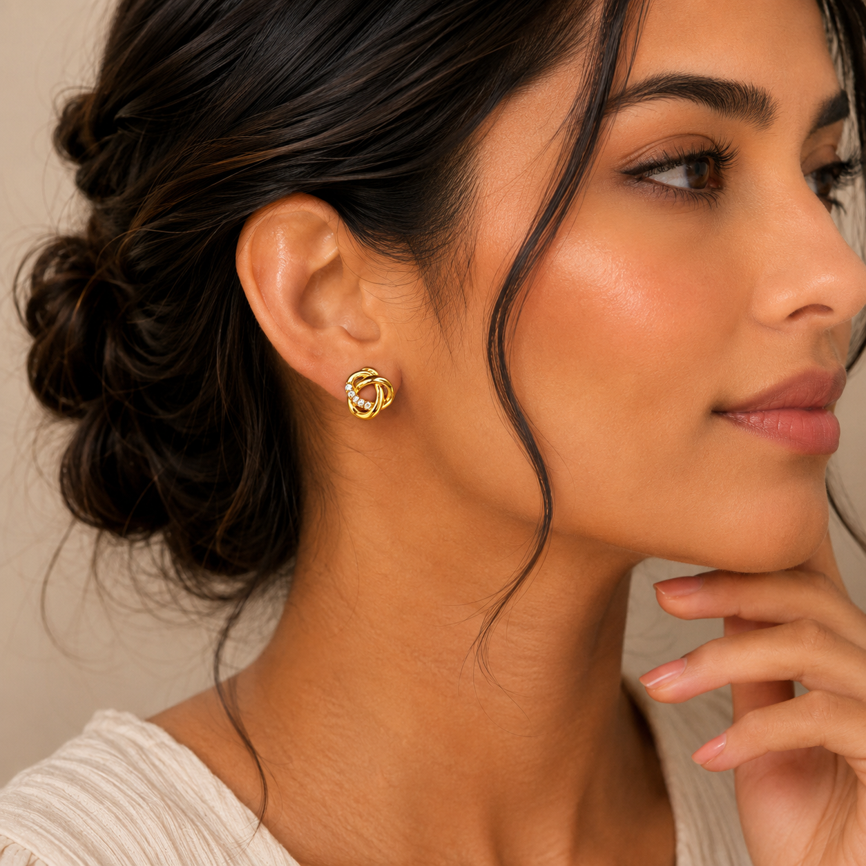 Eternal Loop Crystal Studs
