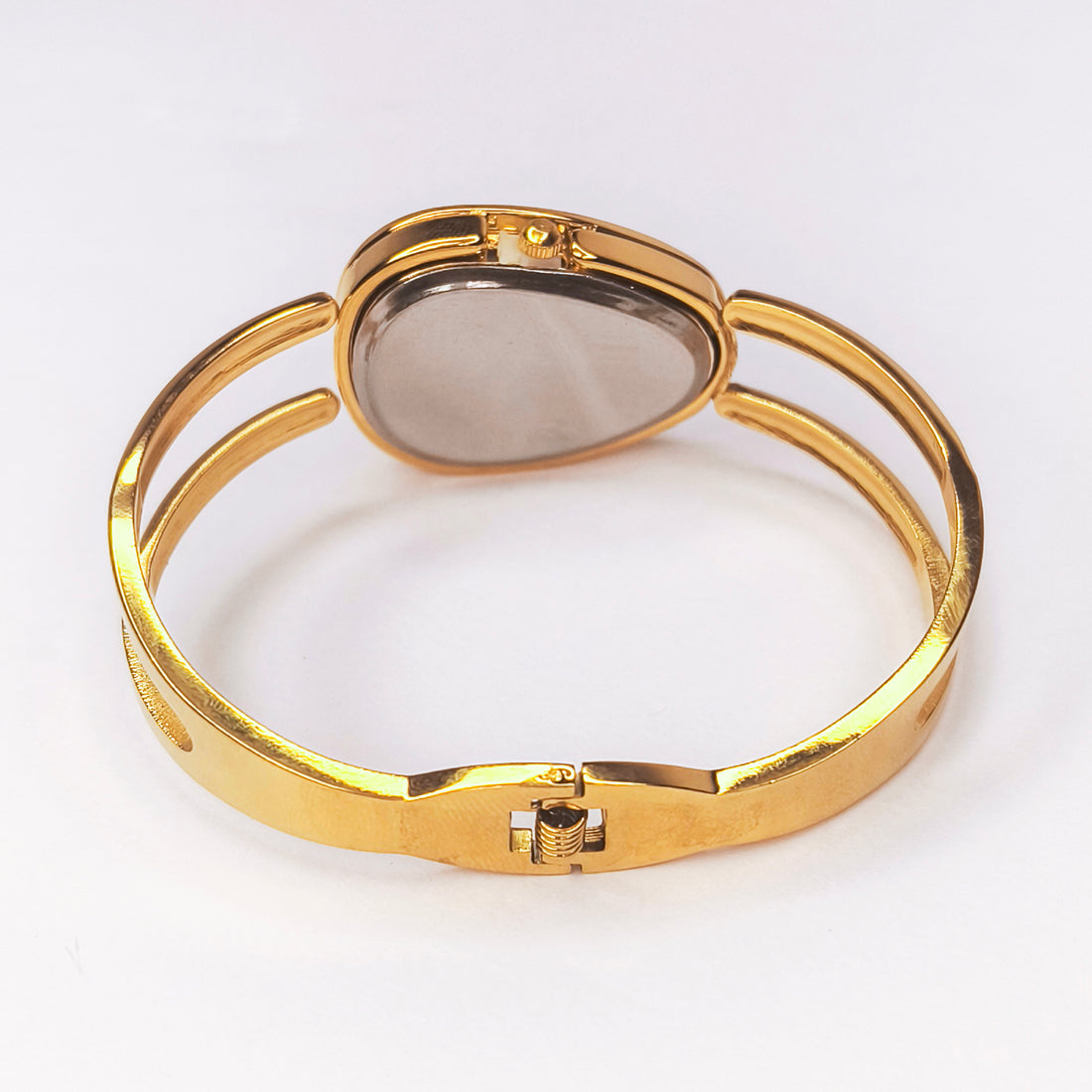 Emerald Spark Gold Cuff Bracelet Watch