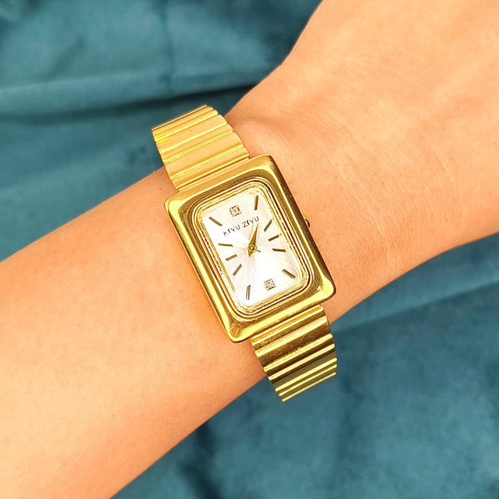 Golden Muse Square Dial Bracelet Watch